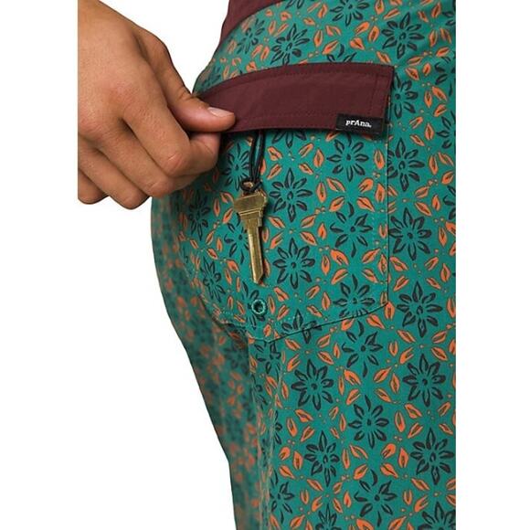 PRANA Men's Vintage Boardshort Size 40 Green Cove Geo Floral 6" Inseam Swim NWT - Picture 3 of 9